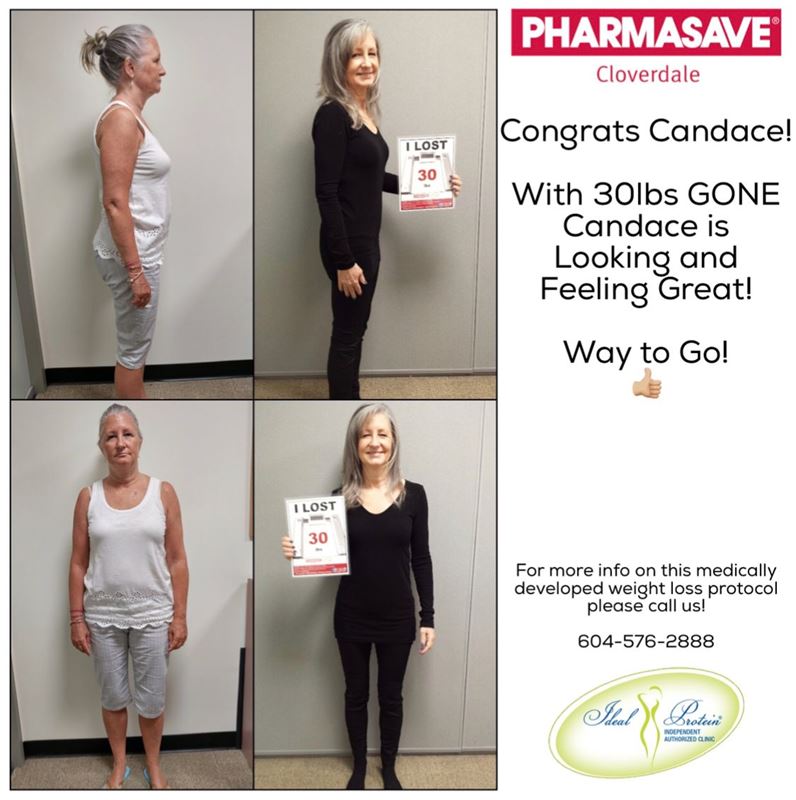 Candace Before After 30 lbs 2018 Congrats