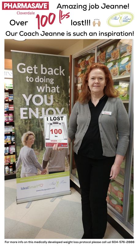 Jeanne 100 lbs lost Congrats March