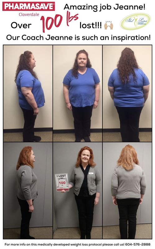 Jeanne 100lbs Before After March