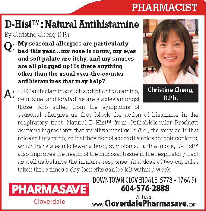 DHist Natural Antihistamine QA April 2019