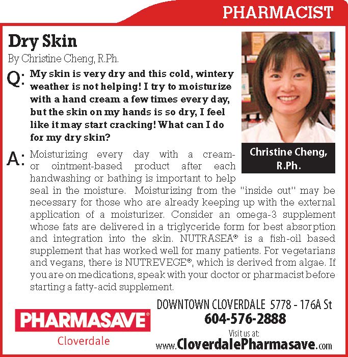 Dry Skin Q&A with Pharmacist Christine Cheng