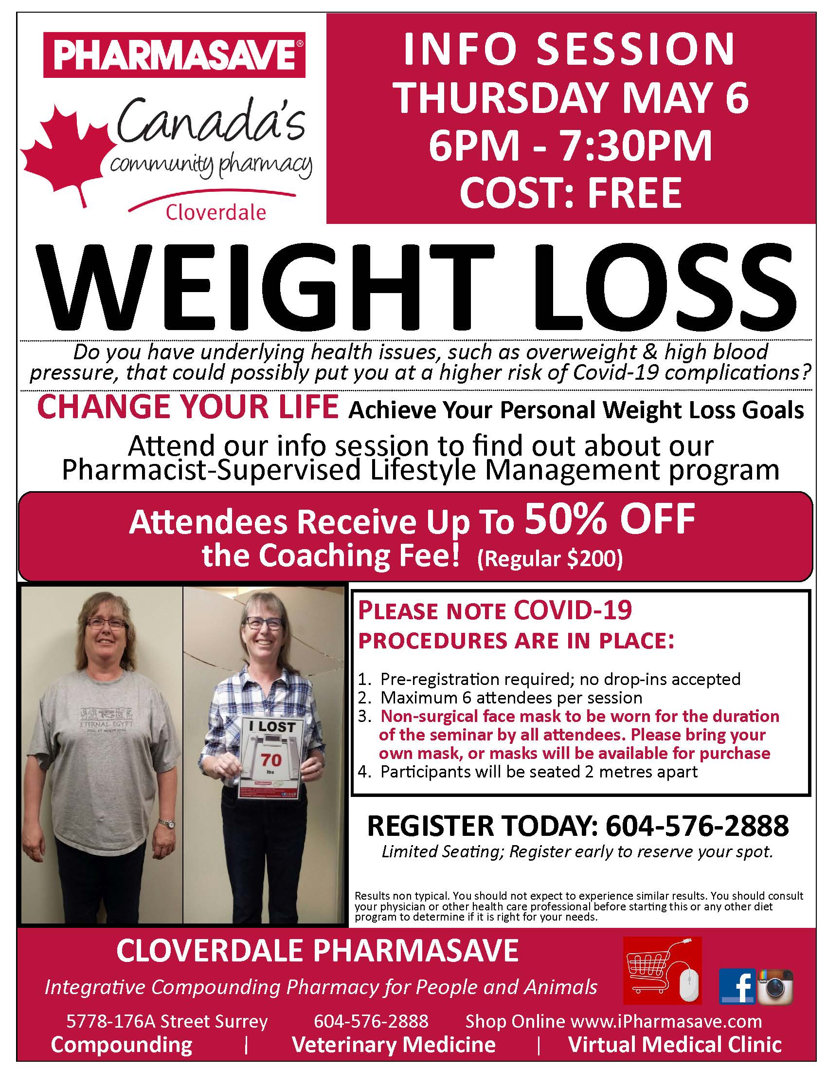 weight loss info session flyer