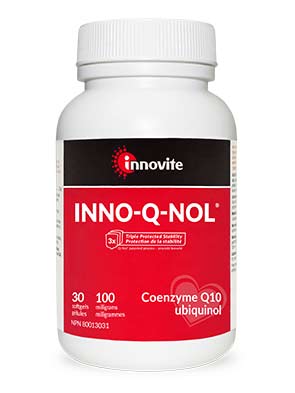 bottle of inno-q-nol capsules