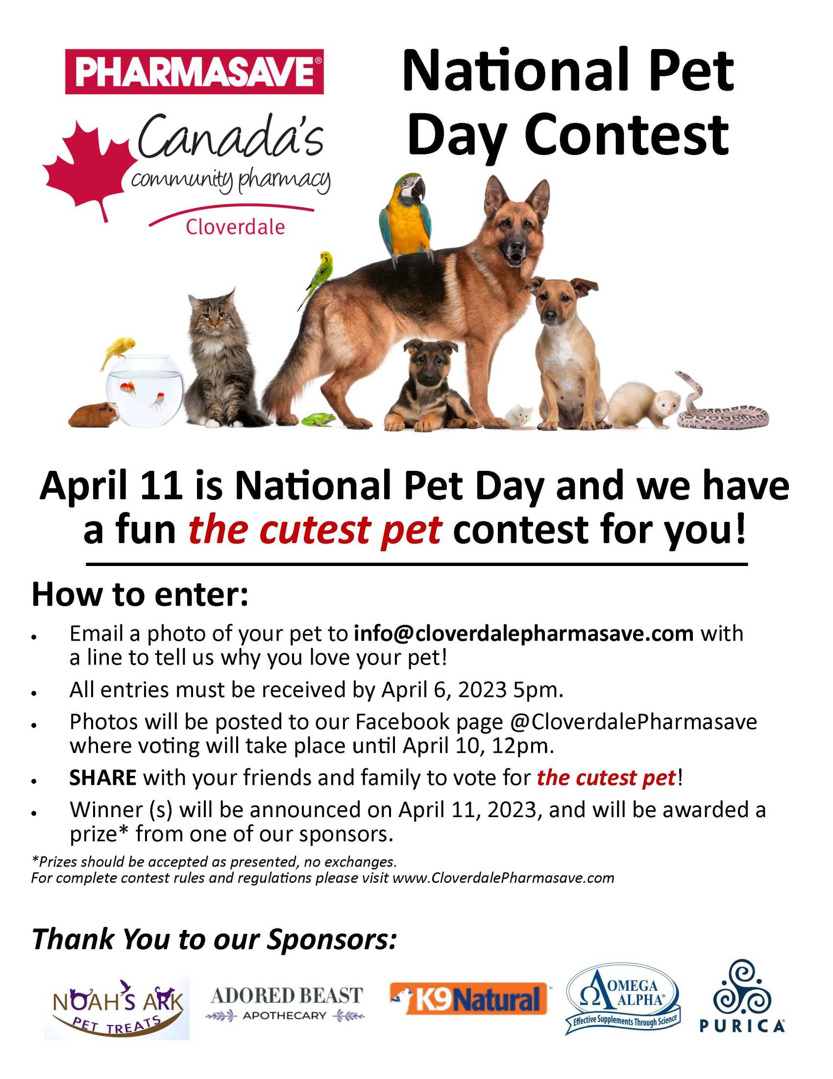National Pet Day Contest 2023